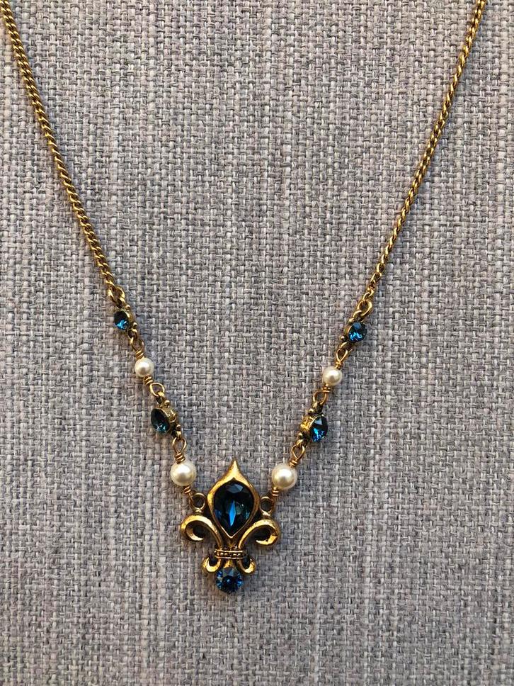 Prachtig kettinkje Une Ligne uit Parijs, Sieraden, Tassen en Uiterlijk, Kettingen, Zo goed als nieuw, Overige materialen, Goud