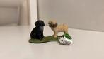 Schleich Mopshond Puppies met Vaan ~ 16383 10b, Ophalen of Verzenden, Nieuw, Hond of Kat, Beeldje of Figuurtje