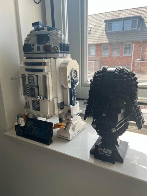 Lego Star Wars R2-D2 (75308) & Darth Vader Helm (75304), Kinderen en Baby's, Speelgoed | Duplo en Lego, Zo goed als nieuw, Lego