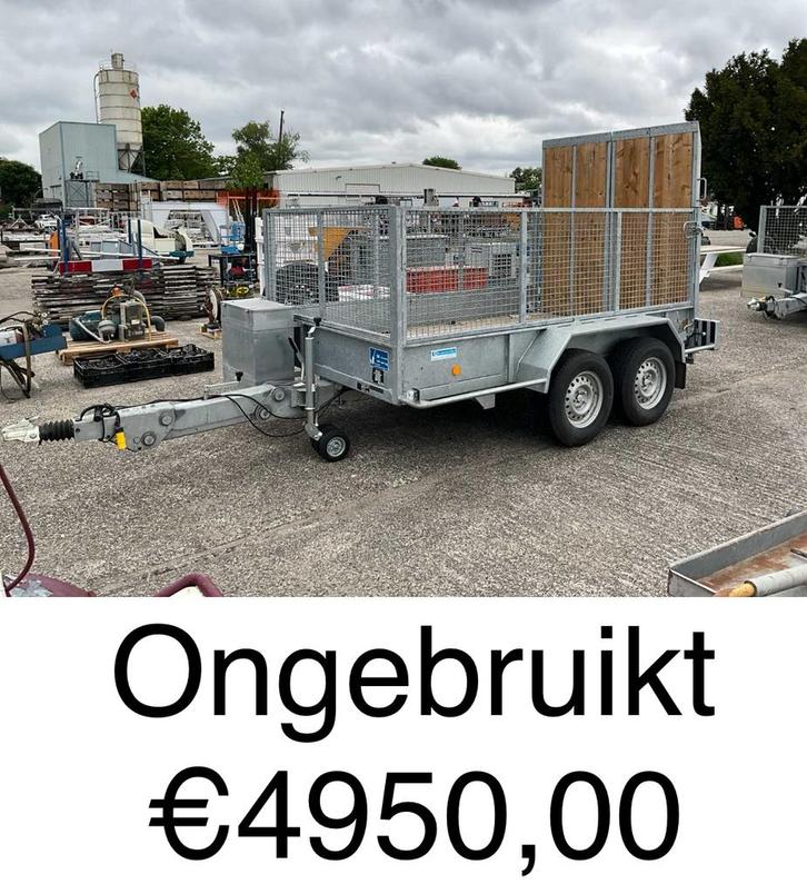 2 aanhangers voor auto, tractor, shovel, vrachtwagen ZGAN !!, Auto diversen, Aanhangers en Bagagewagens, Zo goed als nieuw, Ophalen of Verzenden