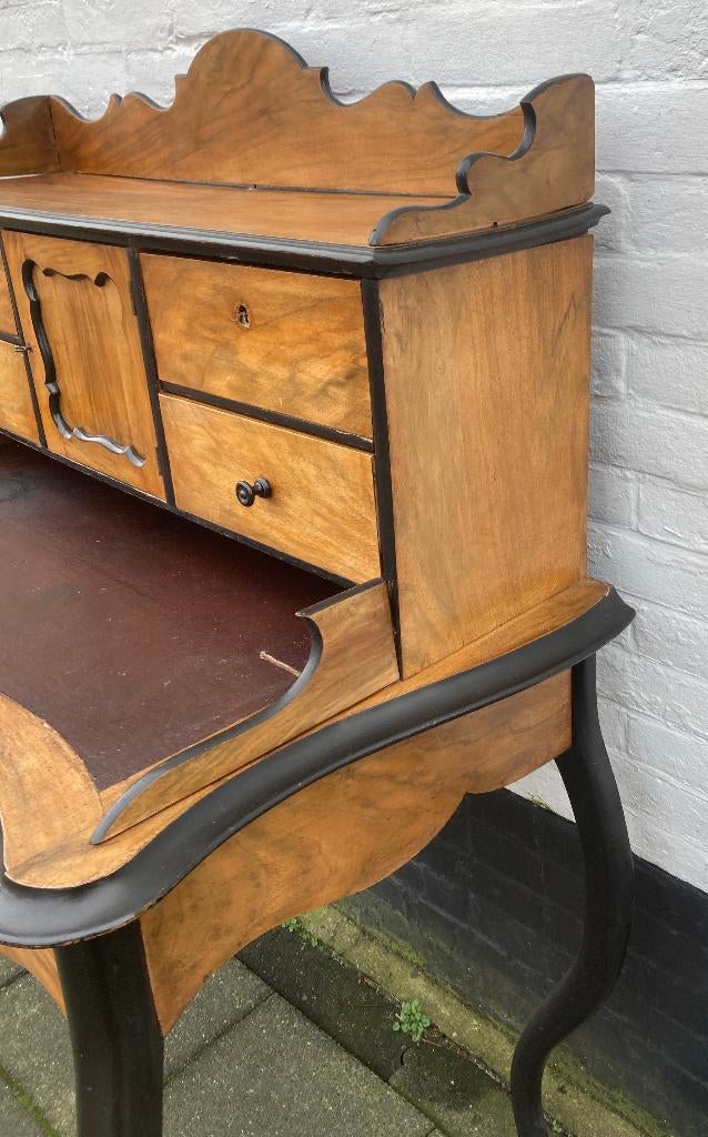 antiek secretaire met uitschuifblad, 86 cm breed, 118 hoog, Huis en Inrichting, Antiek, De doofpot, Ophalen of Verzenden, Info@de-doofpot.nl