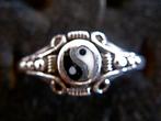 Zilveren 925 zilver ring Yin Yang mooi versierd maat 16.25, Sieraden, Tassen en Uiterlijk, Ringen, Nieuw, Dame, Kleiner dan 17