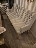 Eetkamerbank met knopen, Ophalen, Hout, Klassiek, 75 tot 100 cm