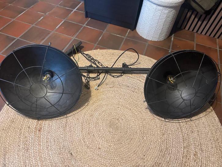Industriële hanglamp eetkamer - 2 jaar oud, Huis en Inrichting, Lampen | Hanglampen, Gebruikt, Minder dan 50 cm, Metaal, Ophalen