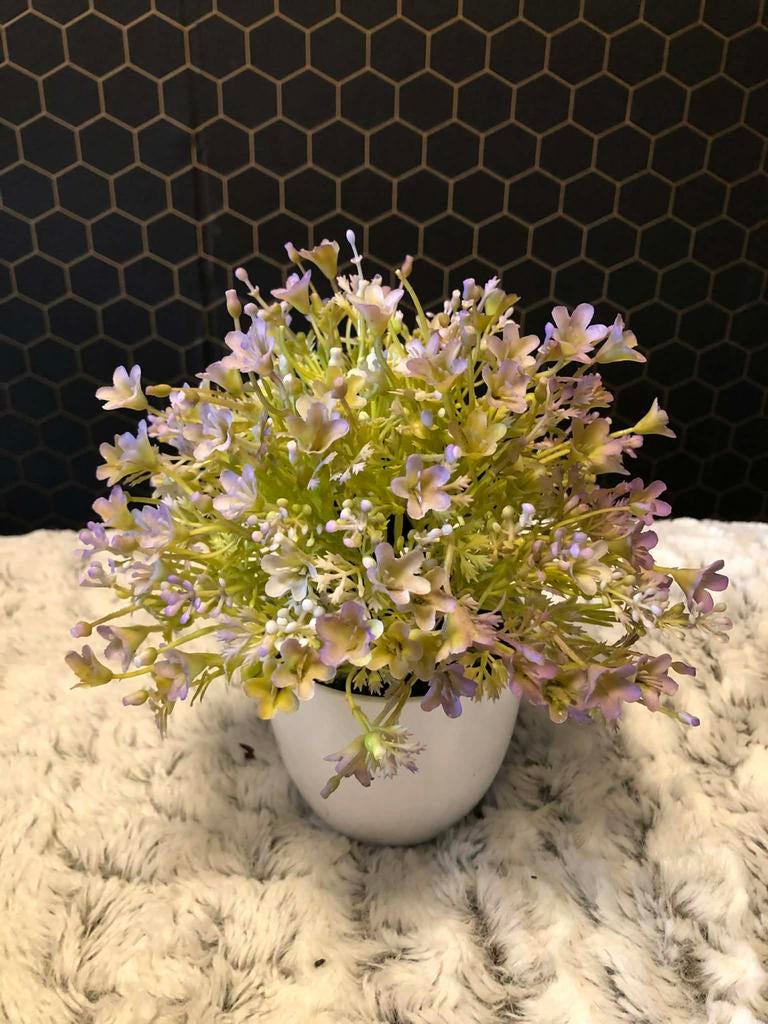 Kunstplant in pot verschillende, Ophalen of Verzenden, Zo goed als nieuw, Binnen