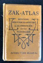 oude antieke kleine zak-atlas topografische kaart Nederland, Ophalen of Verzenden