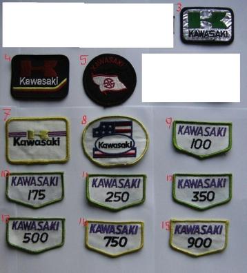 kawasaki vintage opnaai emblemen patch badge beschikbaar voor biedingen