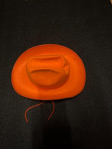 Oranje Cowboyhoed - One Size beschikbaar voor biedingen
