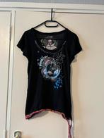 Desigual maat L shirt dames zgan, Blauw, Maat 42/44 (L), Ophalen of Verzenden, Zo goed als nieuw