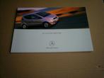 Mercedes De A Klasse Limousine 5 / 2000 64 pag., Boeken, Auto's | Folders en Tijdschriften, Zo goed als nieuw, Mercedes, Verzenden