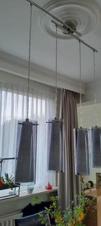 Smoke glas hanglamp, Huis en Inrichting, Lampen | Hanglampen, Minder dan 50 cm, Glas, Zo goed als nieuw, Ophalen