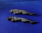Jaguar 2 Metalen Emblemen 8½ x 2 Centimeter, Verzenden, Zo goed als nieuw, Auto's