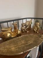 Goudkleurige decoratie set, Ophalen of Verzenden, Zo goed als nieuw