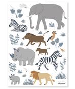 Sale Muursticker Kinderkamer Zebra Leeuw Tanzania Lilipinso, Nieuw, Ophalen of Verzenden, Wanddecoratie