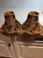 Barok lampenkappen set, Huis en Inrichting, Lampen | Lampenkappen, Gebruikt, Barok, Bruin, Ophalen of Verzenden