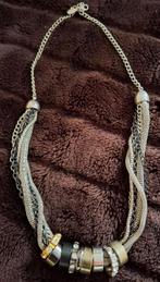 Mooie zilveren ketting met ringen als nieuw!, Sieraden, Tassen en Uiterlijk, Kettingen, Ophalen of Verzenden, Zo goed als nieuw