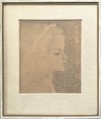 Jan Toorop, kinderportret 1897, oude reproductie jaren 50, Ophalen