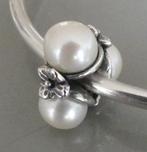Trollbeads DRIEVOUDIGE PAREL, WIT, Sieraden, Tassen en Uiterlijk, Bedels, Overige merken, Gebruikt, -, Verzenden