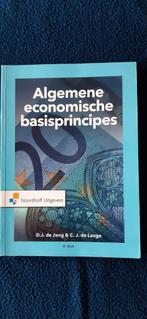 Algemene economische basisprincipes 4e druk, Ophalen of Verzenden, D.C. de Jong&C.J. de Lang, Zo goed als nieuw, HBO