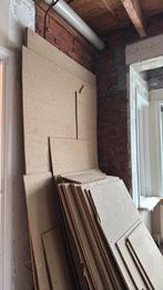 Houten platen spaanplaat 12mm dik  62m2, Doe-het-zelf en Verbouw, Platen en Panelen, Ophalen, Gebruikt, Hout, 20 tot 50 mm