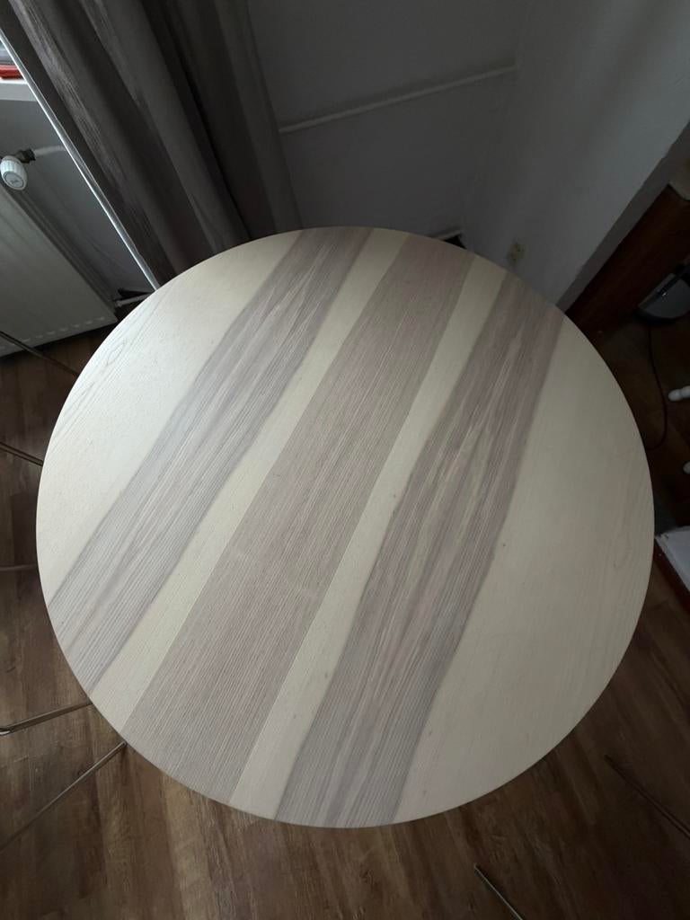 Eettafel Ikea, 105cm diameter, Huis en Inrichting, Tafels | Eettafels, Ophalen, Zo goed als nieuw, Rond, 100 tot 150 cm