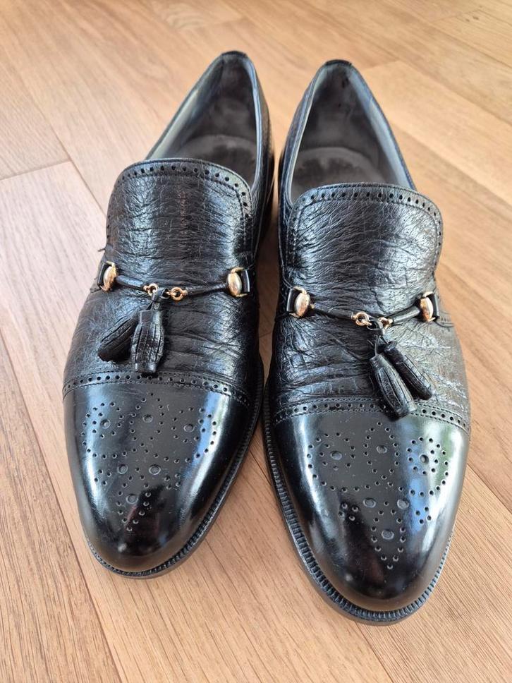 Moreschi leren loafers - Maat 43, Kleding | Heren, Schoenen, Gedragen, Loafers, Zwart, Ophalen of Verzenden