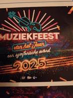 2 kaartjes 40 euro p.s. muziekfeest van het jaar 12 december, Twee personen, December