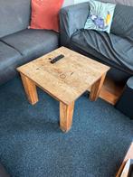2 Houten Bijzettafels - Gebruikte Staat, Ophalen, Gebruikt, 50 tot 100 cm, Vierkant