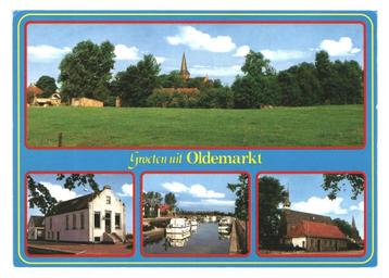 982118 Oldemarkt Ov Gelopen met postzegel beschikbaar voor biedingen