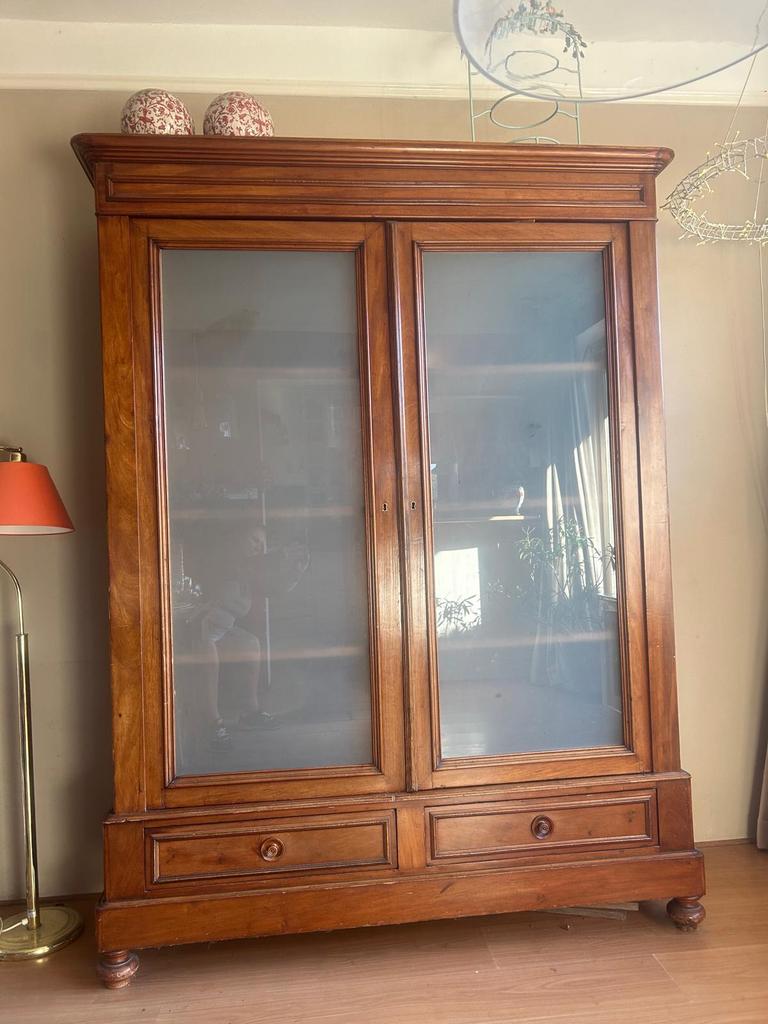 Mahonie Antieke Kast, Antiek en Kunst, Antiek | Meubels | Kasten, Ophalen of Verzenden