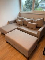 (Slaap)bank met poef, Huis en Inrichting, Ophalen, Tweepersoons, Zo goed als nieuw, Minder dan 150 cm