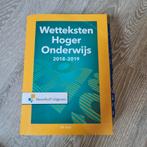 Wetteksten Hoger Onderwijs 34e druk, Ophalen of Verzenden, Zo goed als nieuw, Sociale wetenschap