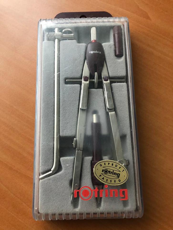 Rotring passerset - passerdoos, Hobby en Vrije tijd, Tekenen, Gebruikt, Overige typen, Ophalen of Verzenden