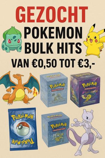 Pokémon Bulk Hits Gezocht! beschikbaar voor biedingen