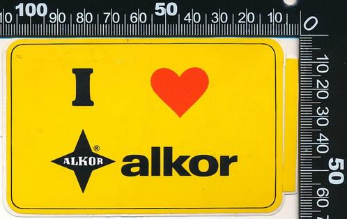 Sticker: I love Alkor, Verzamelen, Stickers, Zo goed als nieuw, Bedrijf of Vereniging, Verzenden