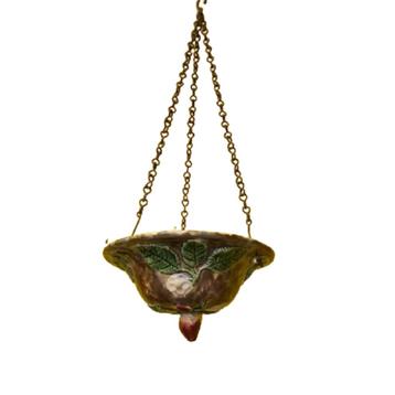 Frans Art Nouveau majolica hang bloempot, begin 20e eeuw beschikbaar voor biedingen