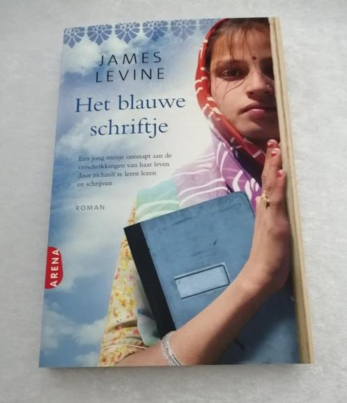 Het blauwe schriftje James Levine  Een jong meisje ontsnapt, Boeken, Romans, Zo goed als nieuw, Ophalen of Verzenden