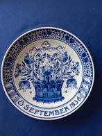 De Porceleyne Fles wandbord tgv verloving J&B 8 sept. 1936, Verzamelen, Koninklijk Huis en Royalty, Tweedehands, Tweedehands, Tweedehands