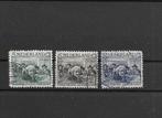 Nederland 1930, NVPH 229 t/m 231, Gestempeld., T/m 1940, Verzenden, Gestempeld