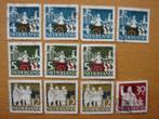 Onafhankelijkheid 1813-1963 11x NVPH 807, 808, 809 en 810 , Ophalen of Verzenden, Na 1940, Gestempeld