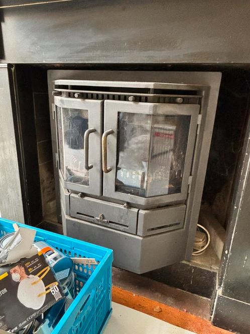 Barbas houtkachel inzethaard, Huis en Inrichting, Kachels, Gebruikt, Inbouw, Houtkachel, Hout, Ophalen