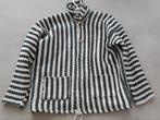 Dikke, warme geweven cardigan/jasje met boordje, M/V/K, Ophalen of Verzenden, Zo goed als nieuw, Grijs