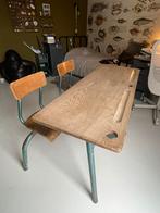 Vintage bureau industrieel bureautje, Ophalen, Gebruikt, Bureau