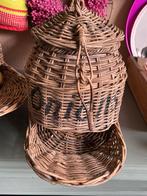 Rieten uien mand, Ophalen of Verzenden, Zo goed als nieuw, Rechthoekig, Riet