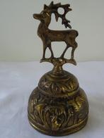tafelbel jacht bel koper bel etensbel hert jager jachthoorn, Antiek en Kunst, Antiek | Koper en Brons, Ophalen of Verzenden, Koper