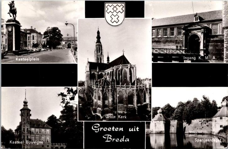 Groeten uit Breda, Verzamelen, Ansichtkaarten | Nederland, Gelopen, Noord-Brabant, 1960 tot 1980, Verzenden