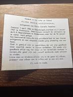 Roozendaal Harenkarspel 1967 Krommenie Middenmeer xTesselaar, Ophalen of Verzenden, Bidprentje