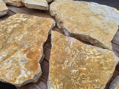 mediterraanse flagstones Bourgogne Geel XXL - TOPPRIJS, Tuin en Terras, Tegels en Klinkers, Nieuw, Terrastegels, Natuursteen, Ophalen