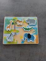 Houten kinderpuzzel, Ophalen of Verzenden, Zo goed als nieuw, Van hout, Minder dan 10 stukjes