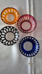 3 kristallen schalen  1 kristallen asbak zgan, Antiek en Kunst, Ophalen of Verzenden